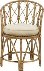Πολυθρόνα Rostan Inart φυσικό rattan με μαξιλάρι 51x50x80εκ - Image 5