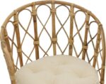 Πολυθρόνα Rostan Inart φυσικό rattan με μαξιλάρι 51x50x80εκ - Image 6