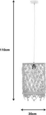 Φωτιστικό οροφής Maton Inart E27 φυσικό 30x22x110εκ - Image 5