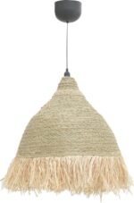 Φωτιστικό οροφής Boher Inart seagrass σε φυσική απόχρωση Φ60x99εκ