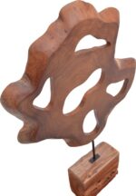Επιτραπέζιο διακοσμητικό Strab Inart φυσικό ξύλο teak-μέταλλο 55x10x80εκ - Image 3