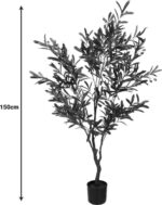 Διακοσμητικό φυτό Olive tree I σε γλάστρα Inart πράσινο pp Υ150εκ - Image 4