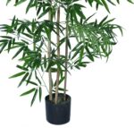 Διακοσμητικό φυτό Bamboo σε γλάστρα Inart πράσινο pp Υ130εκ - Image 3