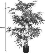 Διακοσμητικό φυτό Bamboo σε γλάστρα Inart πράσινο pp Υ130εκ - Image 4