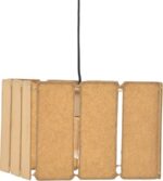 Φωτιστικό οροφής Boxfo Inart καφέ press papier-μέταλλο 32x32x123εκ