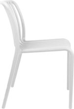 Καρέκλα Zoi pakoworld pp σε λευκή απόχρωση 49x58x80εκ - Image 4