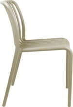 Καρέκλα Zoi pakoworld pp σε απόχρωση cappucino 49x58x80εκ - Image 4
