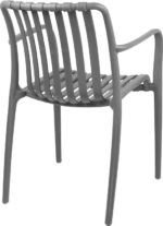Πολυθρόνα Zoi pakoworld pp σε ανθρακί απόχρωση 58.5x54x80εκ - Image 3