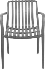 Πολυθρόνα Zoi pakoworld pp σε ανθρακί απόχρωση 58.5x54x80εκ - Image 4