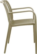Πολυθρόνα Zoi pakoworld pp σε cappucino απόχρωση 58.5x54x80εκ - Image 4