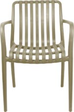 Πολυθρόνα Zoi pakoworld pp σε cappucino απόχρωση 58.5x54x80εκ - Image 5