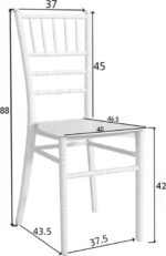 Καρέκλα Tiffany pakoworld διάφανο pc 38x38.5x88εκ - Image 6