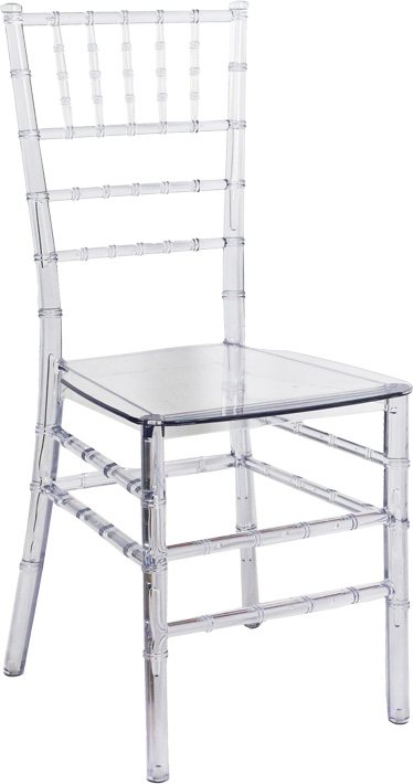 326-000011 Καρέκλα Tiffany pakoworld διάφανο pc 38x38.5x88εκ - Image 1