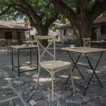 Καρέκλα Crossie pakoworld στοιβαζόμενη pp σε απόχρωση cappucino 38x46.5x82εκ - Image 2