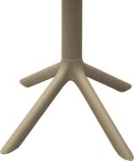 Τραπέζι Merkon pakoworld pp σε cappucino απόχρωση Φ60x75εκ - Image 3