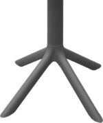 Τραπέζι Merkon pakoworld διάτρητο ανθρακί PP Φ60x75εκ - Image 3