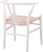 Καρέκλα Wishbone pakoworld rubberwood-σχοινί σε λευκή απόχρωση 53.5x57x74εκ - Image 3