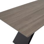 Τραπέζι Sabrina pakoworld sintered stone καρυδί-μαύρο 180x90x75εκ - Image 4
