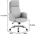 Καρέκλα γραφείου διευθυντή Derjio pakoworld μπεζ pu 68x66x115εκ - Image 6