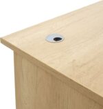 Γραφείο εργασίας επαγγελματικό Amazon pakoworld χρώμα sonoma 120x75x75εκ - Image 5