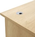 Γραφείο εργασίας επαγγελματικό Amazon pakoworld χρώμα sonoma 150x75x75εκ - Image 5