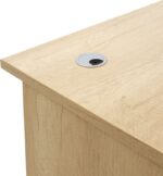 Γραφείο εργασίας επαγγελματικό Amazon pakoworld χρώμα sonoma 180x75x75εκ - Image 5