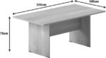 Τραπέζι συνεδριάσεων Amazon pakoworld σε oak απόχρωση 200x100x75εκ - Image 3