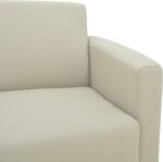 Καναπές τριθέσιος Sidica pakoworld PU σε μπεζ απόχρωση 185x82x81εκ - Image 5