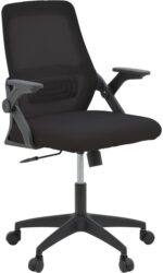 Καρέκλα γραφείου Reji pakoworld mesh ύφασμα μαύρο 58x60x89-99εκ