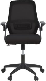Καρέκλα γραφείου Reji pakoworld mesh ύφασμα μαύρο 58x60x89-99εκ - Image 4