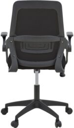 Καρέκλα γραφείου Reji pakoworld mesh ύφασμα μαύρο 58x60x89-99εκ - Image 5