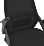 Καρέκλα γραφείου Reji pakoworld mesh ύφασμα μαύρο 58x60x89-99εκ - Image 6