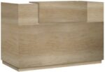 Γραφείο reception Lotus pakoworld σε χρώμα φυσικό 140x70x110εκ