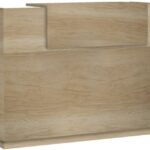 Γραφείο reception Lotus pakoworld σε χρώμα φυσικό 140x70x110εκ