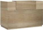 Γραφείο reception Lotus pakoworld σε χρώμα φυσικό 180x70x110εκ