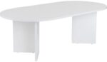 Τραπέζι σαλονιού Tabletod pakoworld σε λευκή απόχρωση 119x60x40εκ - Image 2