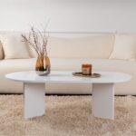 Τραπέζι σαλονιού Tabletod pakoworld σε λευκή απόχρωση 119x60x40εκ