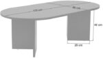 Τραπέζι σαλονιού Tabletod pakoworld σε λευκή απόχρωση 119x60x40εκ - Image 5