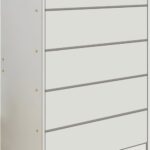 Συρταριέρα Kuanger pakoworld mdf σε λευκή απόχρωση 80x40x109εκ