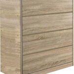 Συρταριέρα Kuanger pakoworld mdf σε φυσική απόχρωση 80x40x80εκ