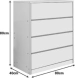 Συρταριέρα Kuanger pakoworld mdf σε φυσική απόχρωση 80x40x80εκ - Image 3