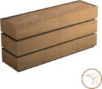 Συρταριέρα Sonlen pakoworld mdf σε oak απόχρωση 120x40x72εκ