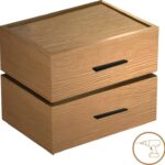Κομοδίνο Sonlen pakoworld mdf σε oak απόχρωση 60x40x44.5εκ