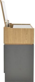Τουαλέτα κρεβατοκάμαρας Sonlen pakoworld ανθρακί-sonoma 60x45x130εκ - Image 5