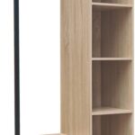 Έπιπλο εισόδου Erdeco pakoworld mdf σε φυσική απόχρωση 80x40x150εκ