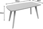 Τραπέζι σαλονιού Komela mdf σε φυσική απόχρωση 100x48x45cm - Image 4