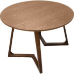 Τραπέζι Sedria pakoworld mdf καρυδί Φ120x75εκ - Image 2
