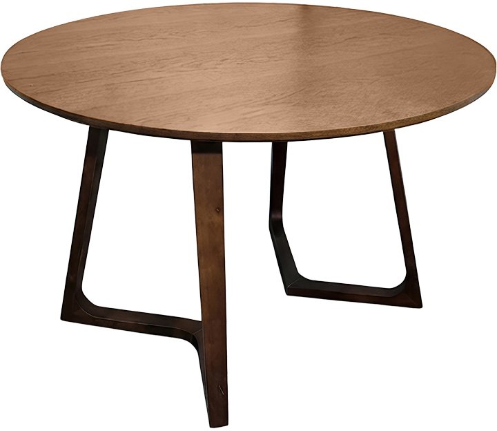 072-000175 Τραπέζι Sedria pakoworld mdf καρυδί Φ120x75εκ - Image 1