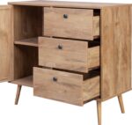 Μπουφές Oslo pakoworld σε sonoma απόχρωση 85x39x79εκ - Image 4