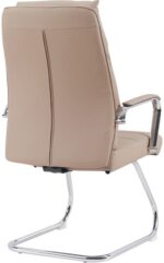 Καρέκλα επισκέπτη Siquel I pakoworld pu σε cappuccino απόχρωση 58x62x105εκ - Image 2